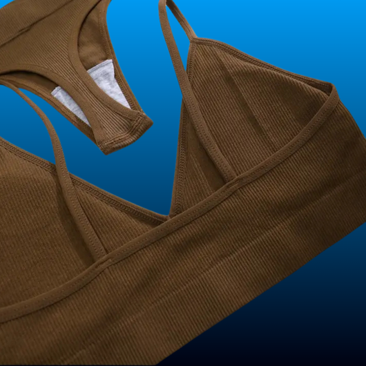Comfortable No Underwire Triangle Bra Set