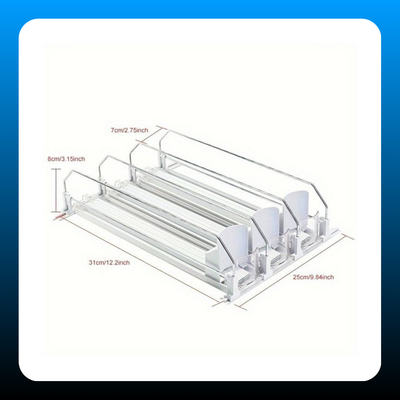 Self-Pushing Refrigerator Beverage Dispenser (3 Rows)