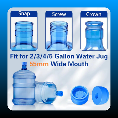 Reusable Silicone Water Jug Cap (3 Pcs)