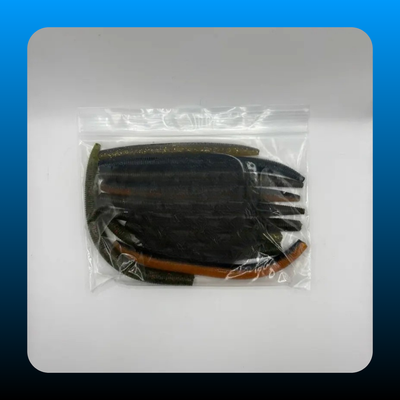 Soft Plastic Fishing Worms for Bass (10 Pack)