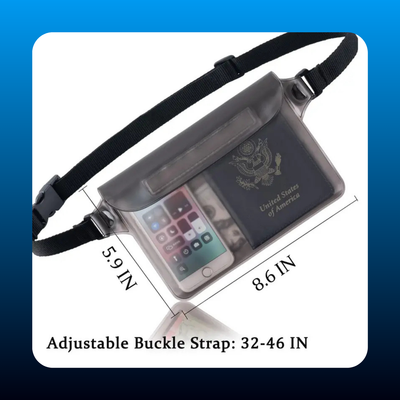 Waterproof Pouch with Adjustable Waist Strap