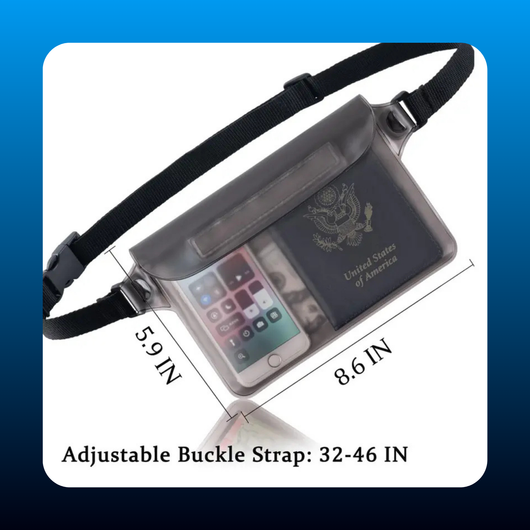 Waterproof Pouch with Adjustable Waist Strap