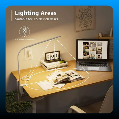 Clip-On LED Desk Lamp