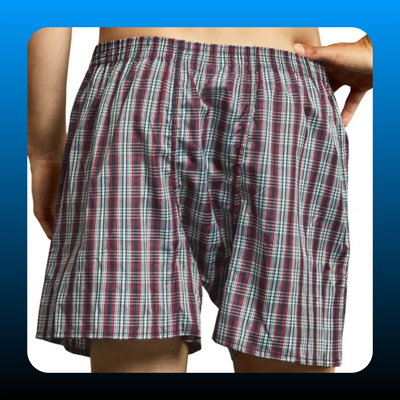 6 Pack Men's 100% Cotton Boxer Shorts