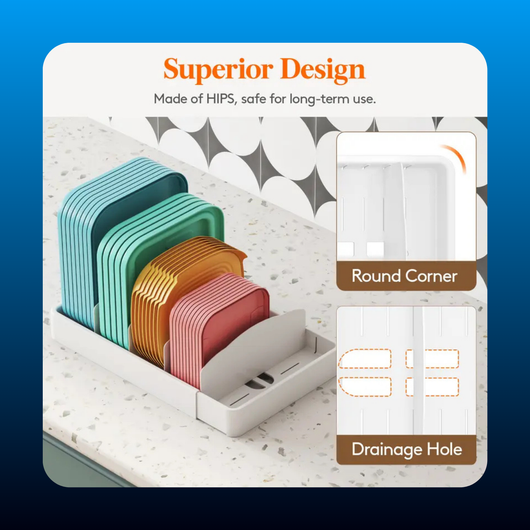Expandable Adjustable Storage Lid Organizer