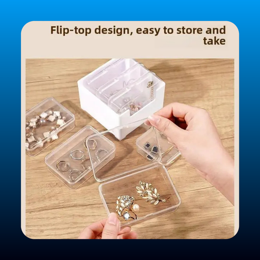 Cable Management Box 1 Set with 7 Small Flip-Style Boxes