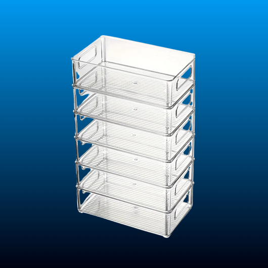 Stackable Refrigerator Storage Containers (6 Piece)