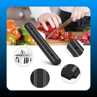 Magnetic Knife Bar with Steel Knife Holder