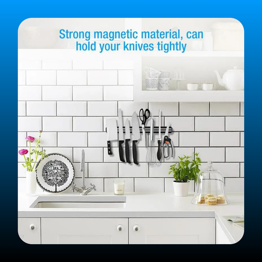 Magnetic Knife Bar with Steel Knife Holder
