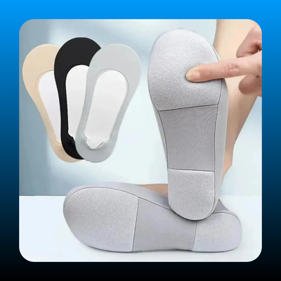 Invisible Thick Non-Slip Boat Sock Liners (3 Pack)