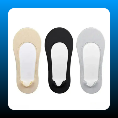 Invisible Thick Non-Slip Boat Sock Liners (3 Pack)