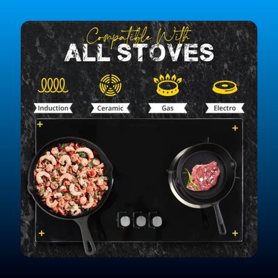 Pre-Seasoned Cast Iron Cookware Set (3 Piece)