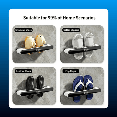 3-in-1 Foldable Wall-Mounted Shoe Rack