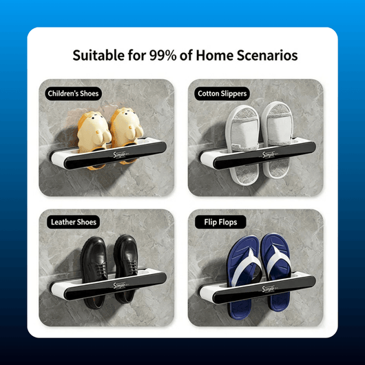 3-in-1 Foldable Wall-Mounted Shoe Rack