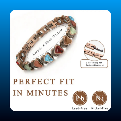 Pure Copper Gemstone Bracelet