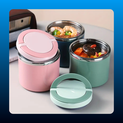 Stainless Steel Insulated Lunch Jar with Handle