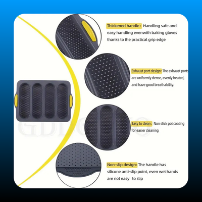 Non-Stick Silicone French Baking Tray