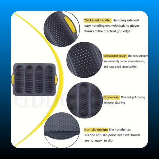 Non-Stick Silicone French Baking Tray