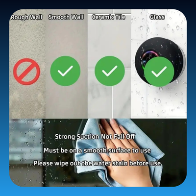 Wall Suction Waterproof Bluetooth Speaker