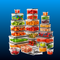 40 PCS Extra Large 85oz Plastic Airtight Food Storage Containers Set