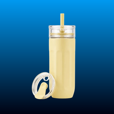 2-in-1 Insulated Vacuum Tumbler with Two Lids