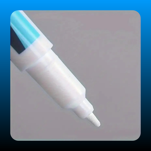 White Permanent Marker Pen (3 Pack)