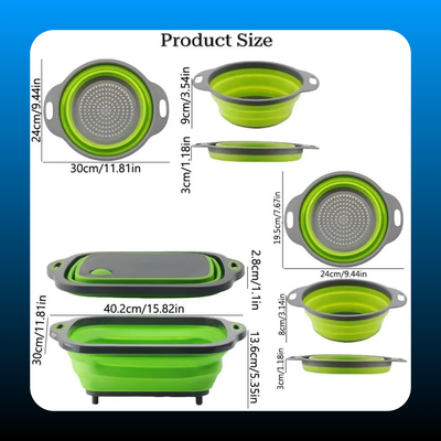 Multifunctional Cutting Board & Drain Basket