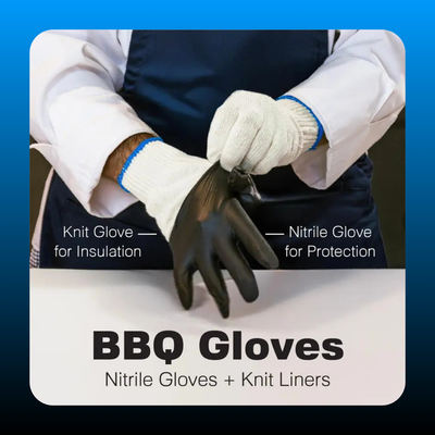Black Heat Resistant Cooking Gloves