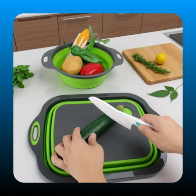 Multifunctional Cutting Board & Drain Basket