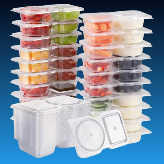 Reusable Snack Containers with Lids (20 Pack)