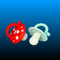 Chompy Mushroom Silicone Pacifiers (2 pack)