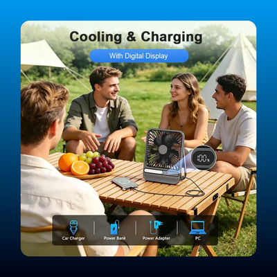 8000mAh Collapsible Portable Fan