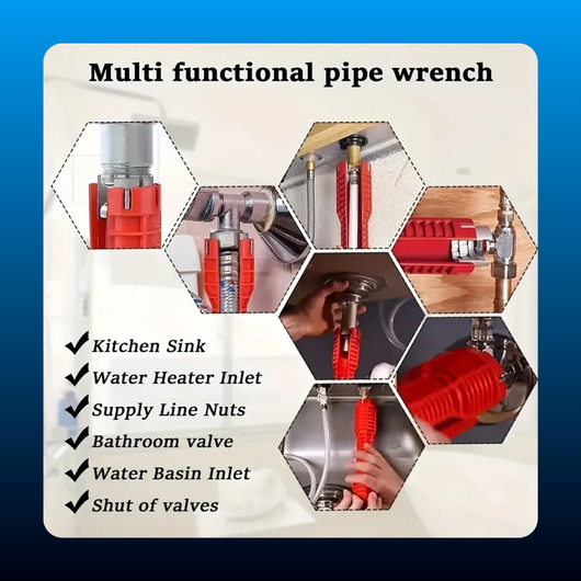 8-in-1 Multifunctional Pipe Wrench