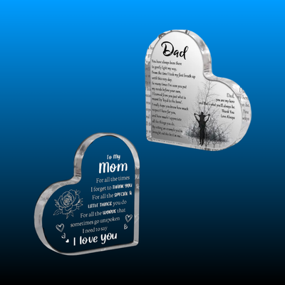Acrylic Family Keepsake from Son & Daughter