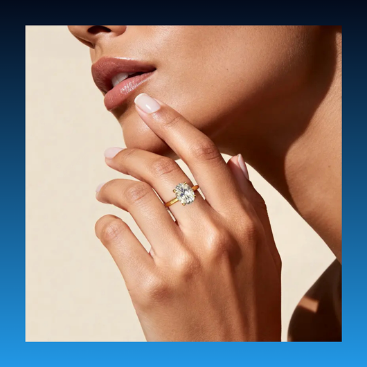 Lab Diamond VVS Moissanite Ring