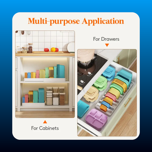 Expandable Adjustable Storage Lid Organizer