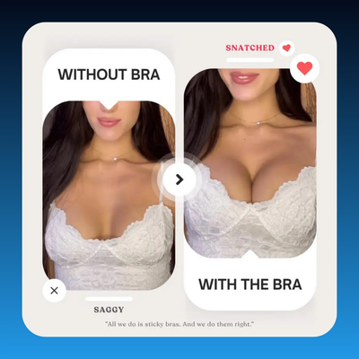 Reusable Push-up Sticky Bra