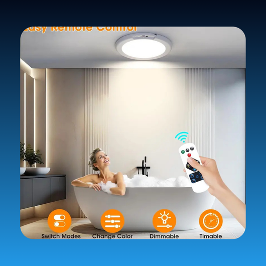 Rechargeable Motion Sensor Ceiling Light with Remote