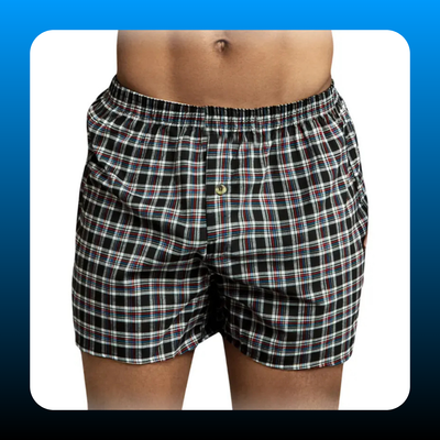 6 Pack Men's 100% Cotton Boxer Shorts
