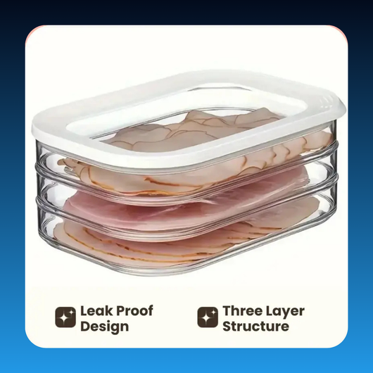 3-Layer Reusable Food Storage Container