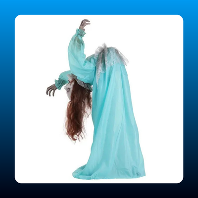 Animated Crawling Ghost Woman Prop