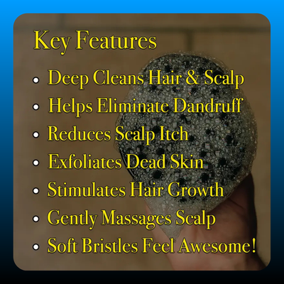 Soft Silicone Bristle Massaging Shower Brush