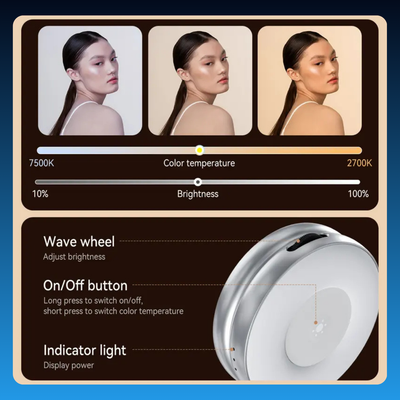 3-in-1 Magnetic Mirror Selfie Light