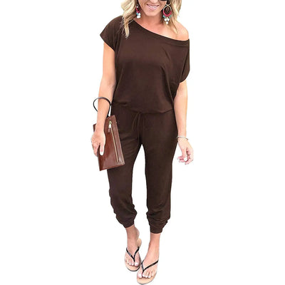 Women’s Plus Size Off-Shoulder Jumpsuit