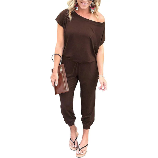 Women’s Plus Size Off-Shoulder Jumpsuit