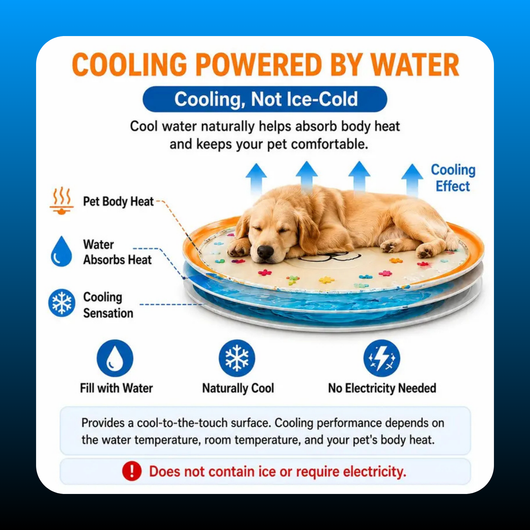 Cooling Water Play Mat for Dogs & Cats (100cm)
