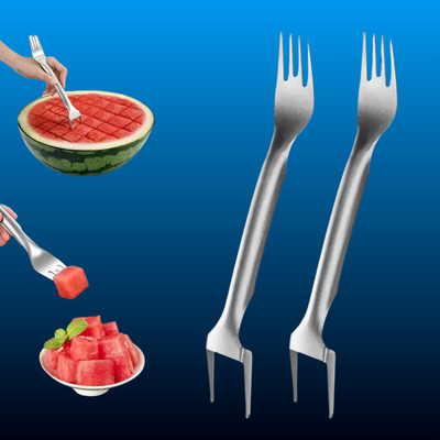 2-in-1 Stainless Fruit Slicer Forks