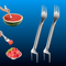2-in-1 Stainless Fruit Slicer Forks