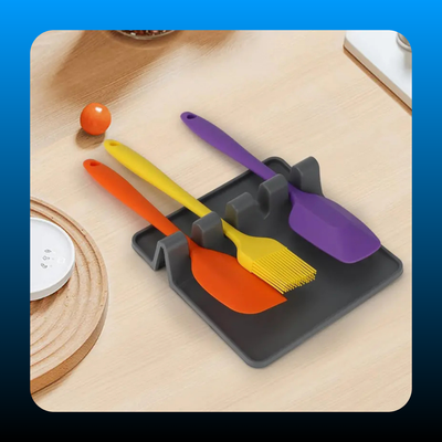 Square Silicone Utensil & Tableware Rest