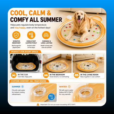 Cooling Water Play Mat for Dogs & Cats (100cm)